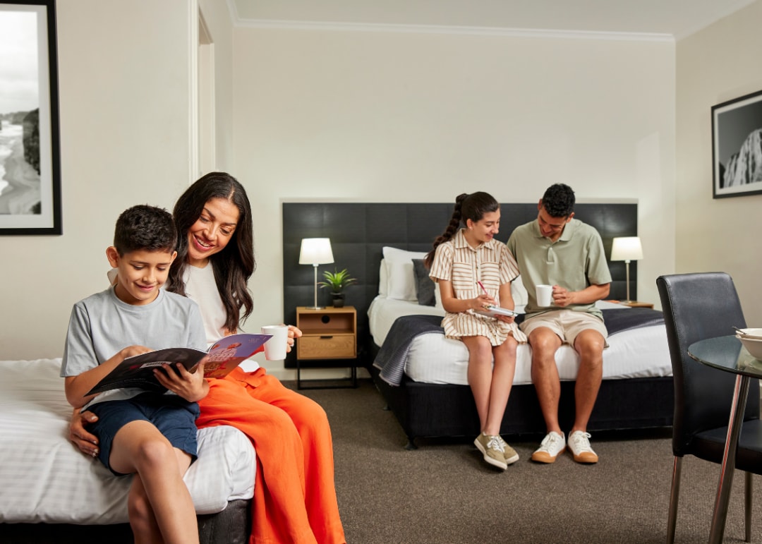 Family in room