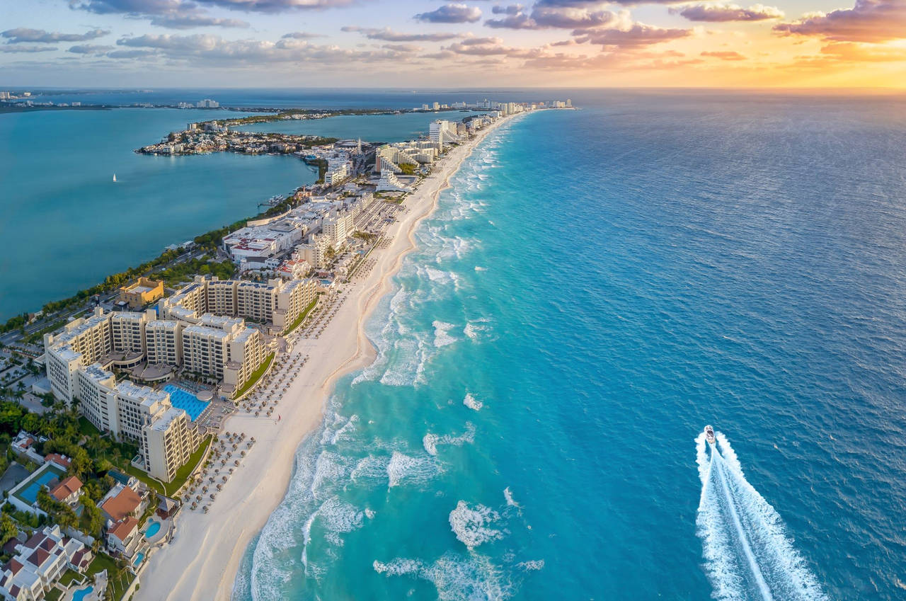 View of Cancun beach, Quintana Roo, Mexico