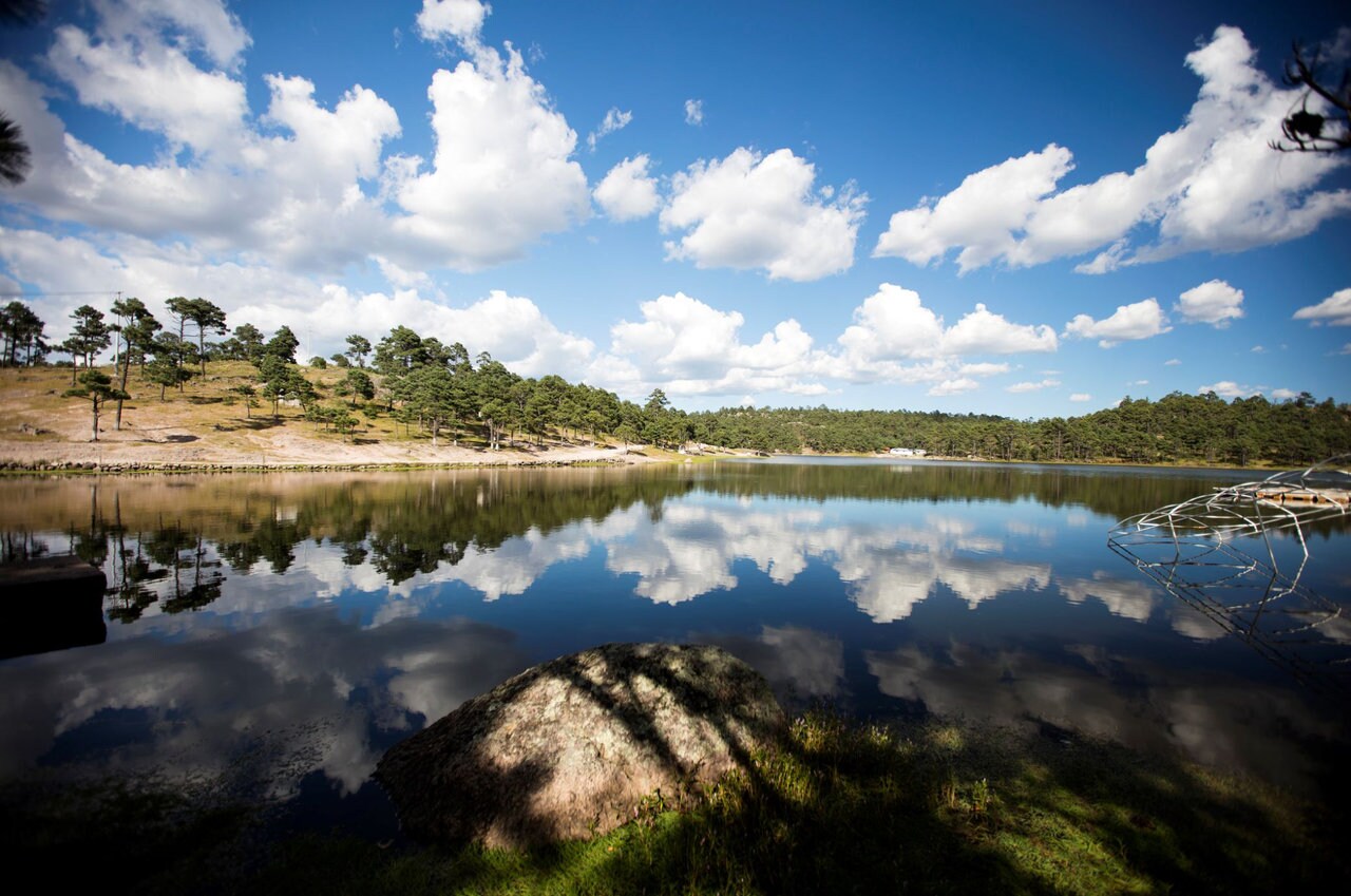 View of lake Arareko, Chihuahua, Mexico